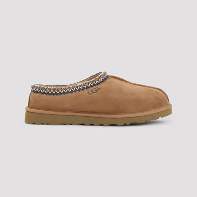 Ugg Soft Suede Slip-on Loafers With Zigzag Stitch Detail In Brown