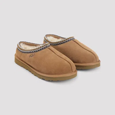 Ugg Soft Suede Slip-on Loafers With Zigzag Stitch Detail In Brown