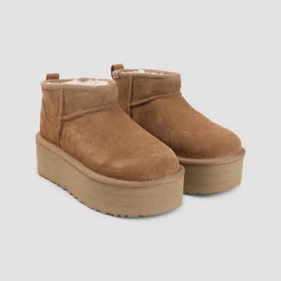 Ugg Classic Ultra Mini Platform Boots In Brown