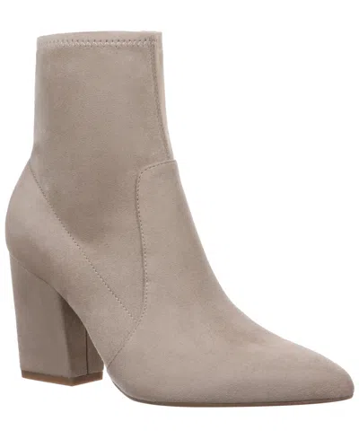 On 34th Women's Lydiaa Pointed-toe Block-heel Booties, Created For Macy's In Neutral