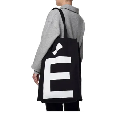 Etudes Studio Etudes Volumetric Branding Tote In Black