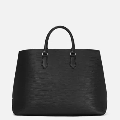 Montblanc 4810 Black Trapeze Tote Bag In Black