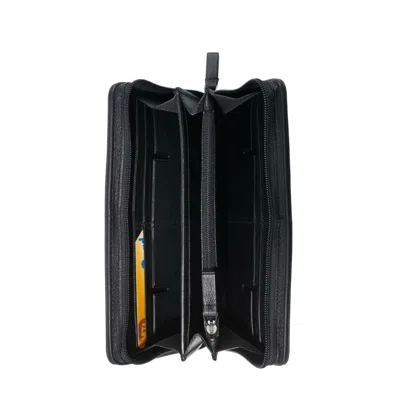 Tumi Nassau Long Zip-around Rfid Travel Wallet Organizer In Black