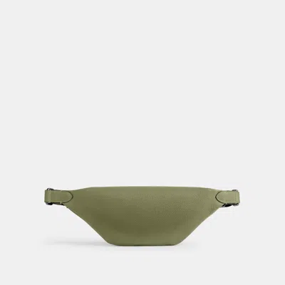 Coach Charter Leather Belt Bag In Green