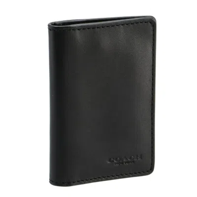 Coach Calf Leather Sport Wallet In Black