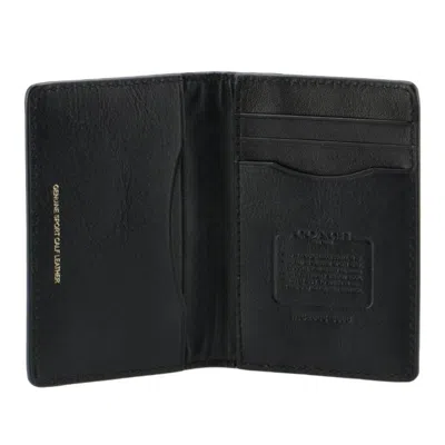 Coach Calf Leather Sport Wallet In Black