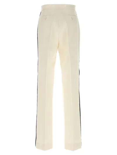 Gucci Trousers Featuring Side Stripe In Neutral