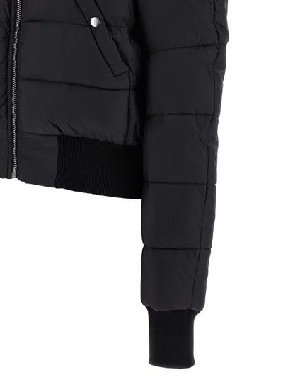 Rick Owens Modern Quilted Down Jacket Pockets In Black