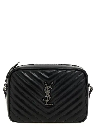 Saint Laurent Camera Bag Lou Crossbody Bag In Black