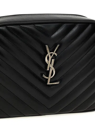 Saint Laurent Camera Bag Lou Crossbody Bag In Black