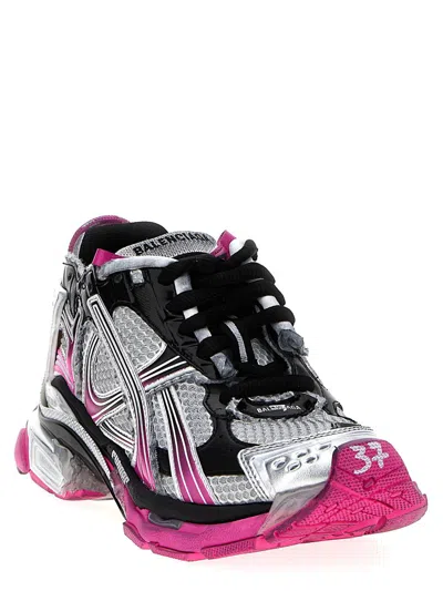 Balenciaga Grey Runner Sneakers In Multi