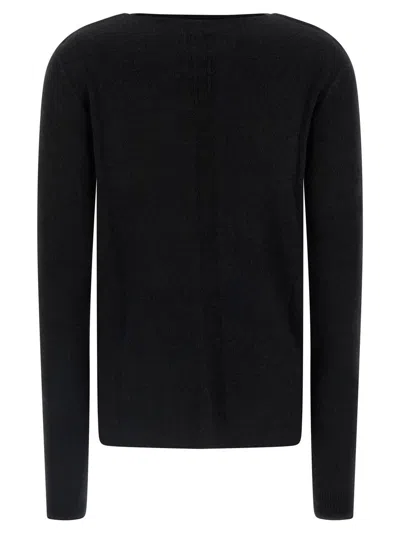 Rick Owens Ls Top Sweaters And Cardigans Black In Blue