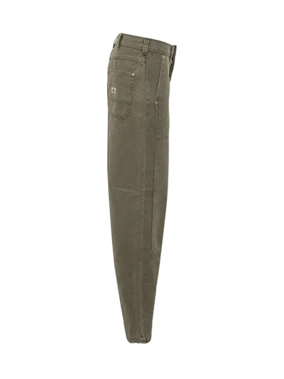 Dickies Threads Military Green Straight Leg Pants In Brown