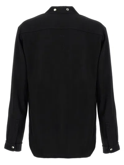 Rick Owens Larry Fogpocket Shirt And Blouse Black In Black