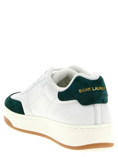 Saint Laurent Sl61 Leather Sneakers Signature Sole In White