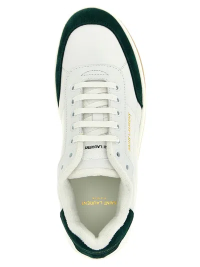 Saint Laurent Sl61 Leather Sneakers Signature Sole In White