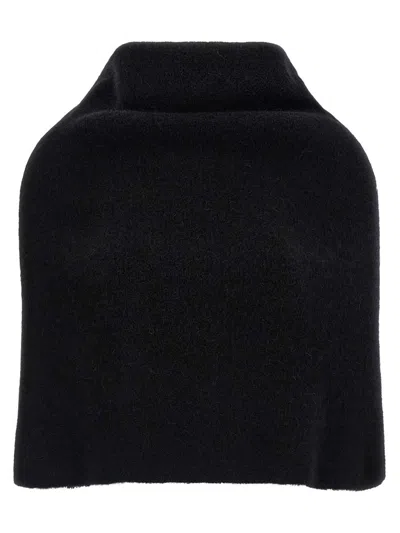 Rick Owens Cowl Cape In Black