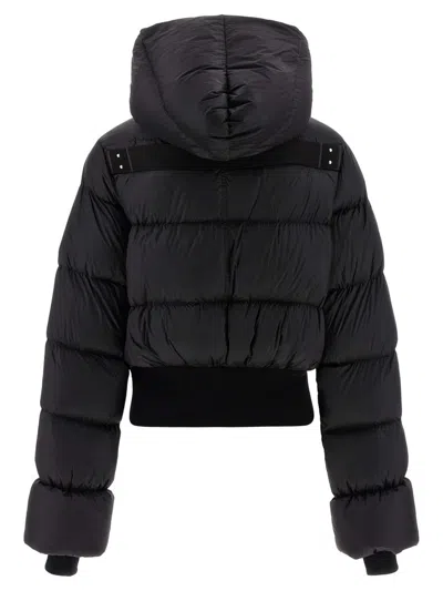 Rick Owens Down Jacket With Hood In Black