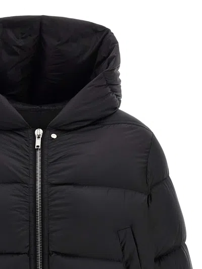 Rick Owens Down Jacket With Hood In Black