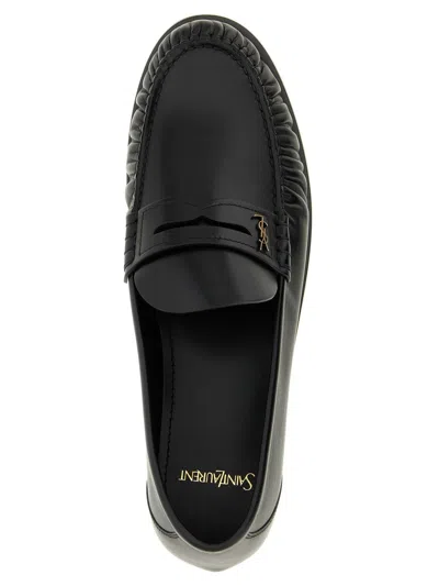Saint Laurent Laurent Loafers In Black