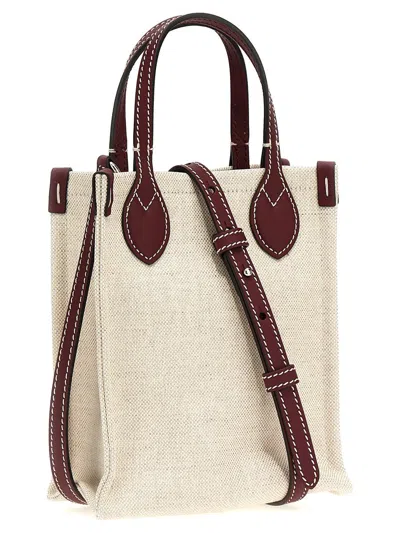 Gucci Beige Logo Handbag In White