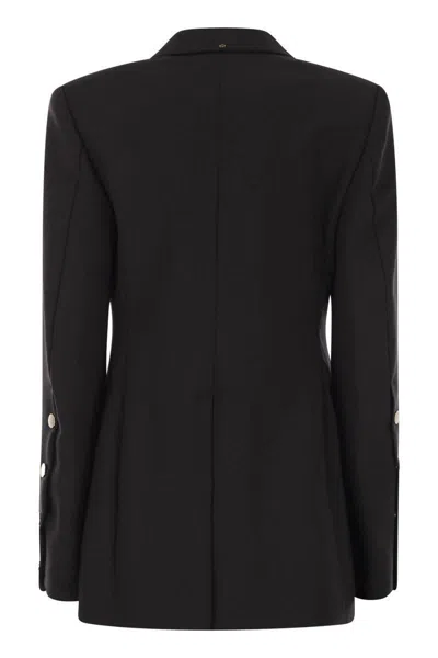 Sportmax Ranghi Stretch Wool Jacket By In Black