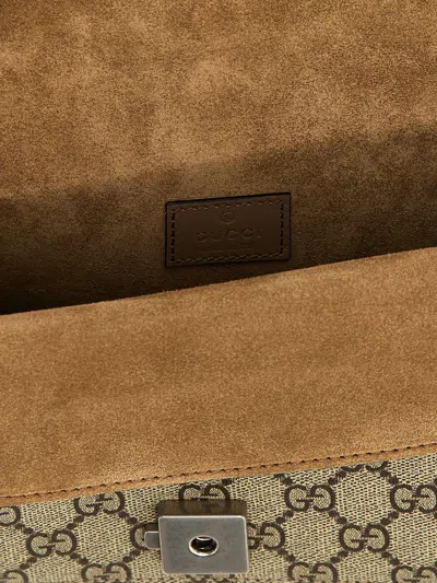 Gucci 'dyonisus' Midi Shoulder Bag In Neutral