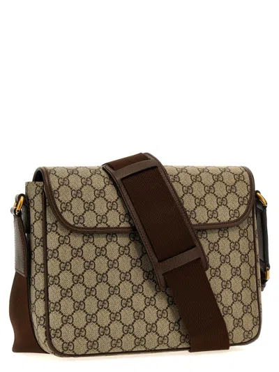 Gucci Ophidia Crossbody Bags Beige In Brown