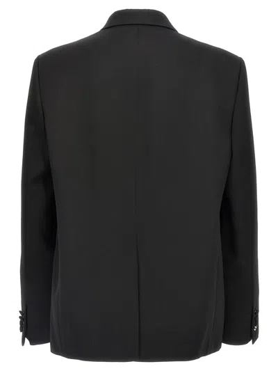 Gucci Double-breasted Dress Suits Black In Blue