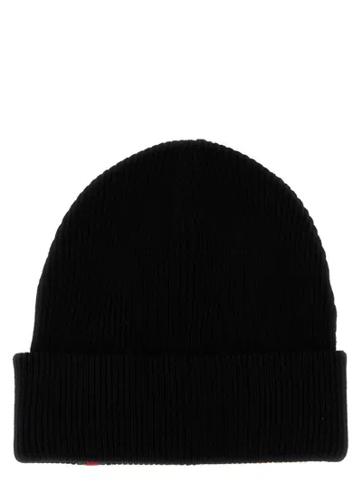 Gucci L Beanie Hat With Web Detail In Brown