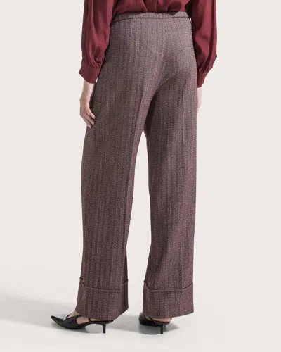 Seventy Trousers Bordeaux In Black