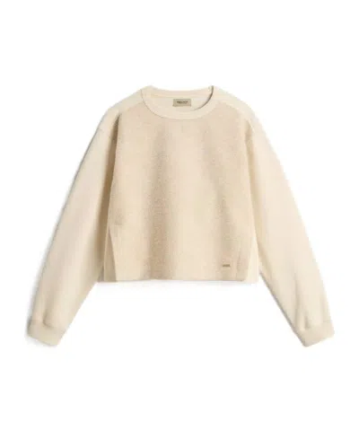 Woolrich Fleece Sweatshirt In Brown