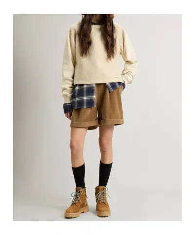 Woolrich Fleece Sweatshirt In Brown