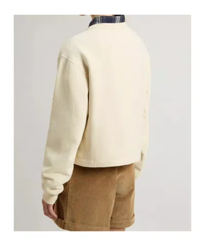 Woolrich Fleece Sweatshirt In Brown