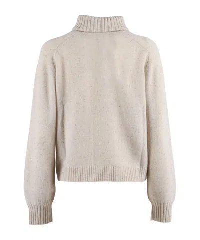 Ballantyne Turtleneck Diamond-pattern Sweater In Neutral