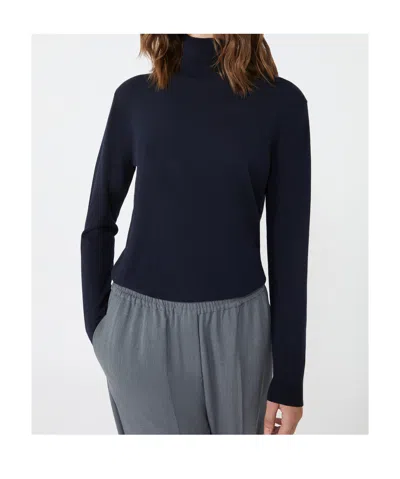 Weekend Max Mara Knit Turtleneck In Blue