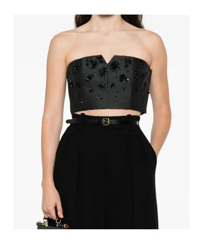 Alberta Ferretti Peserico Ebony Brown Virgin Wool Two-fabrics Dress In Black