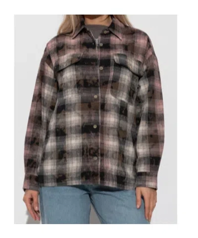 Palm Angels Checked Pattern Shirt In Multi