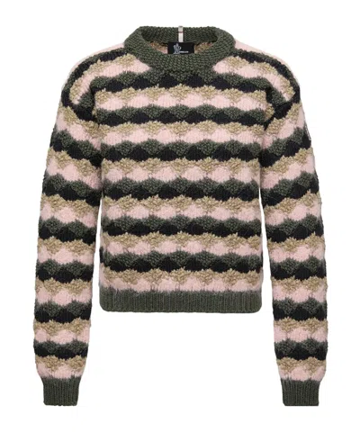 Moncler Striped-pattern Sweater In Multi