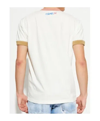 Dsquared2 Graphic Printed Crewneck T-shirt In White