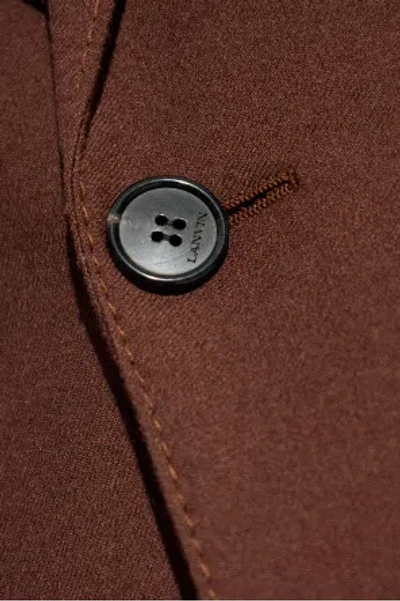 Lanvin Single-breasted Blazer In Brown