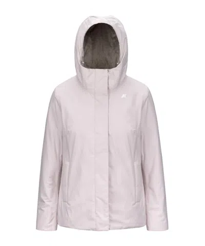 K-way Marlette Soft Touch Waterproof Jacket In White