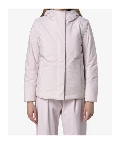 K-way Marlette Soft Touch Waterproof Jacket In White