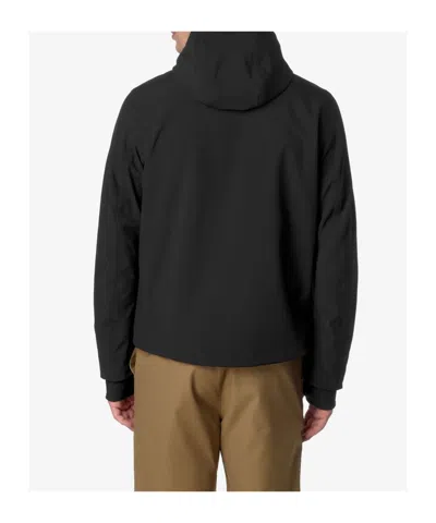 K-way Hooded Jacket Featuring Elasticated Cuffs In Black