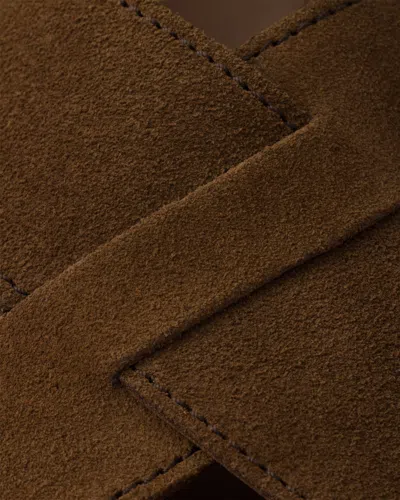 Prada Suede Platform Sandals Open Toe In Brown