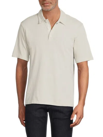 Rag & Bone Classic Cotton Slub Jersey Polo In Lunarock