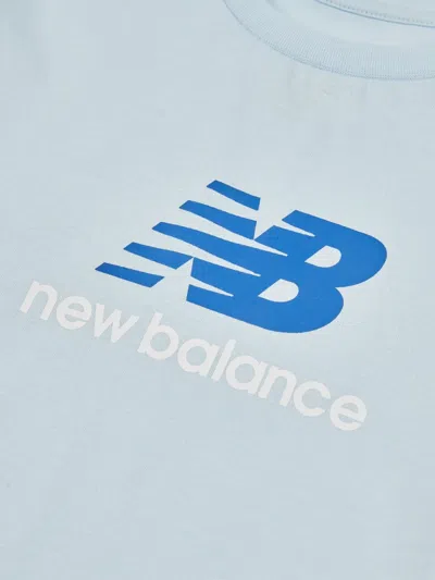 New Balance Logo Graphic T-shirt In Blue