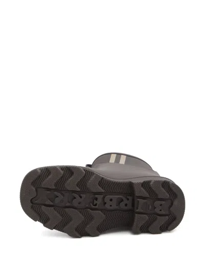 Burberry 35mm Check-pattern Pull-tabs Ankle Boots In Brown