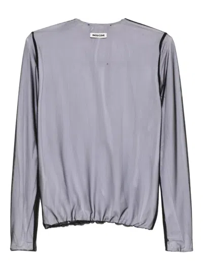 Msgm Layered Top In Black