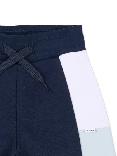 Bosswear Colour-block Track Pants In Blue